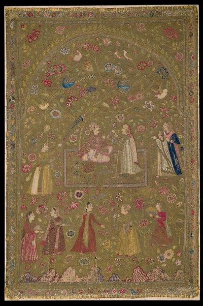 Colgadura textil, principios del siglo XVII de Indian School